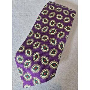 Vintage 70s 80s Polo Ralph Lauren Silk Tie USA Made Paisley Geometric Rare